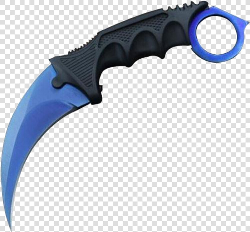  karambit  karambitlore  blue  bluekarambit  csgo  knife   Karambit Knife Spider Web  HD Png DownloadTransparent PNG