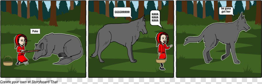 Red Riding Hood Big Bad Wolf  HD Png DownloadTransparent PNG