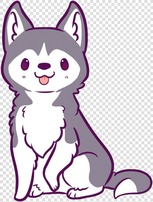 Hd Husky Clipart Kawaii   Kawaii Cute Wolf Drawings  HD Png DownloadTransparent PNG