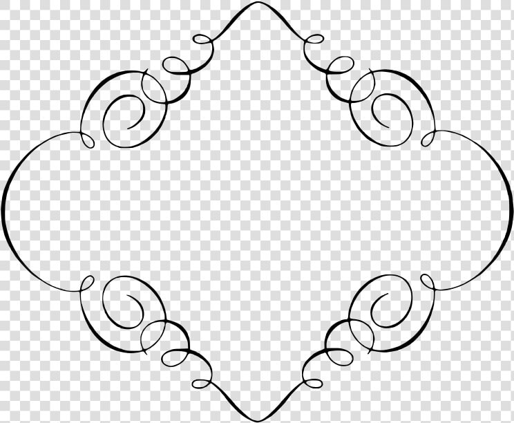 Transparent Calligraphy Border Png   Vintage Calligraphy Frame Png  Png DownloadTransparent PNG