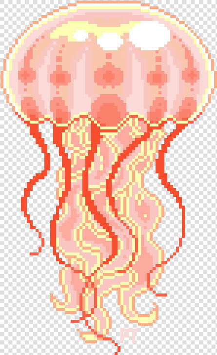 Jellyfish Pixel Art Png  Transparent PngTransparent PNG