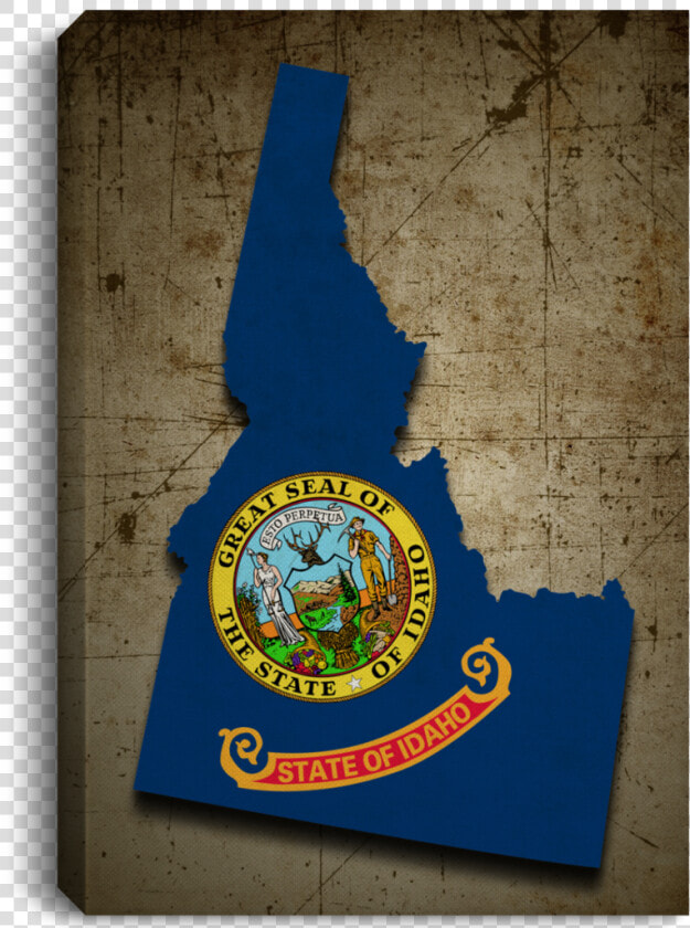 Idaho Flag State Outline Canvas  HD Png DownloadTransparent PNG