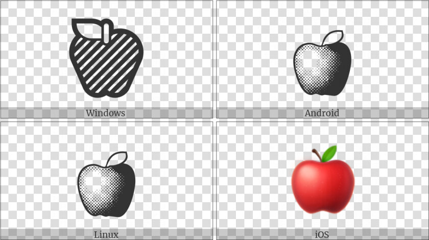 Red Apple On Various Operating Systems   Mcintosh  HD Png DownloadTransparent PNG