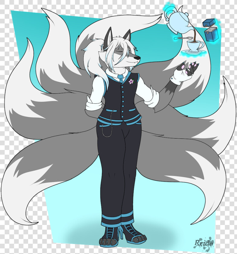 Saku The Kitsune Butler   Cartoon  HD Png DownloadTransparent PNG