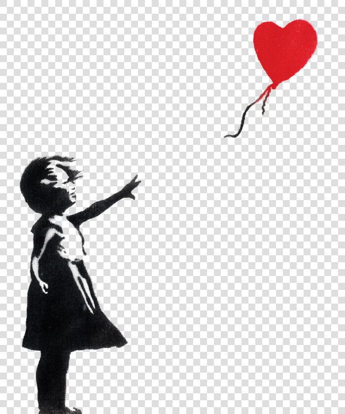 The Art Of Banksy The Arts  Banksy Art  The O Jays   Banksy Girl With The Red Balloon Stencil  HD Png DownloadTransparent PNG