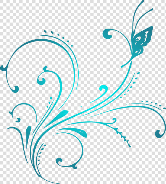 Scroll Clipart Vector   Butterfly Scroll Clipart  HD Png DownloadTransparent PNG