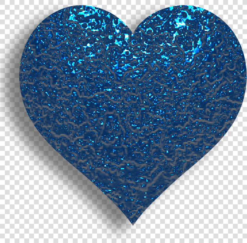 B  ✿  I Love Heart  With All My Heart  Happy   Transparent Blue Glitter Heart  HD Png DownloadTransparent PNG