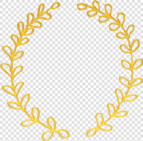  border  frame  goldenframe  gold  metallic  leaf  leaves   Circle  HD Png DownloadTransparent PNG