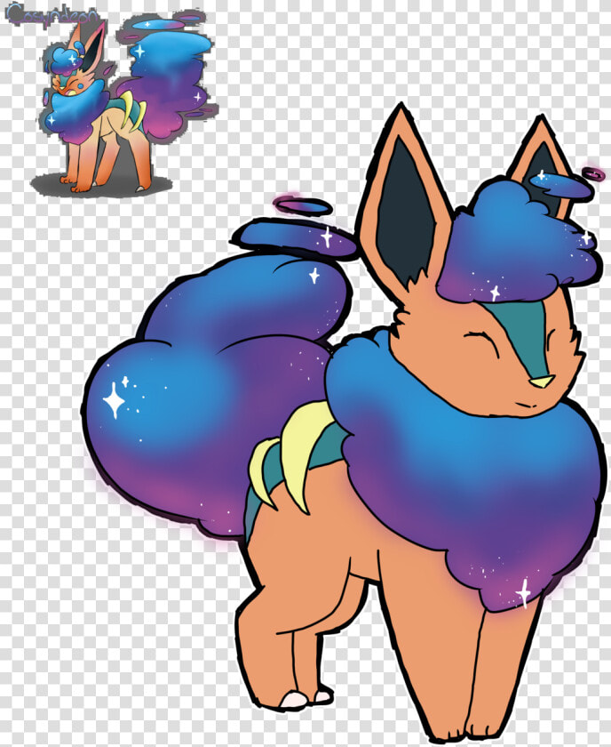 Cosyndeona Fusion Of Cosmog  Cyndaquil  And Flareon cosyndeon   Cartoon  HD Png DownloadTransparent PNG