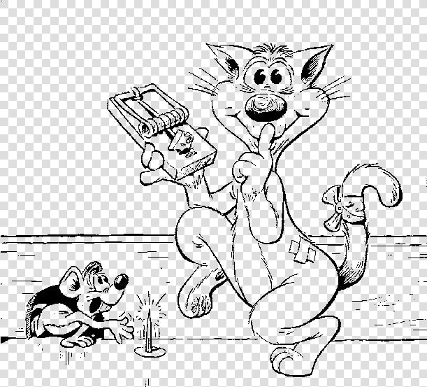 Gato Colocando Ratoeira   Mouse Trap Coloring Pages  HD Png DownloadTransparent PNG