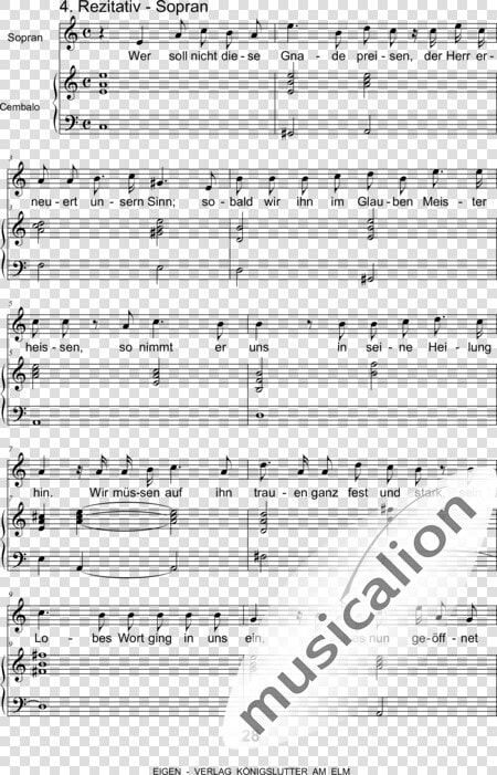 Graupner   Johann Christoph   Prelude In C Major Kellner  HD Png DownloadTransparent PNG