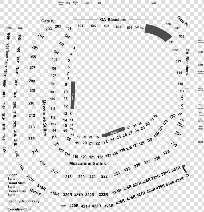 Hella Mega Tour Wrigley Seating Chart  HD Png DownloadTransparent PNG