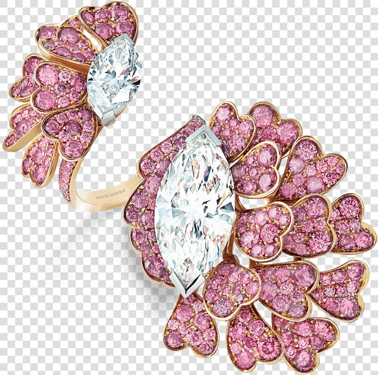 11 01 1830 Pink And White Diamond Ring 2 Copy  HD Png DownloadTransparent PNG