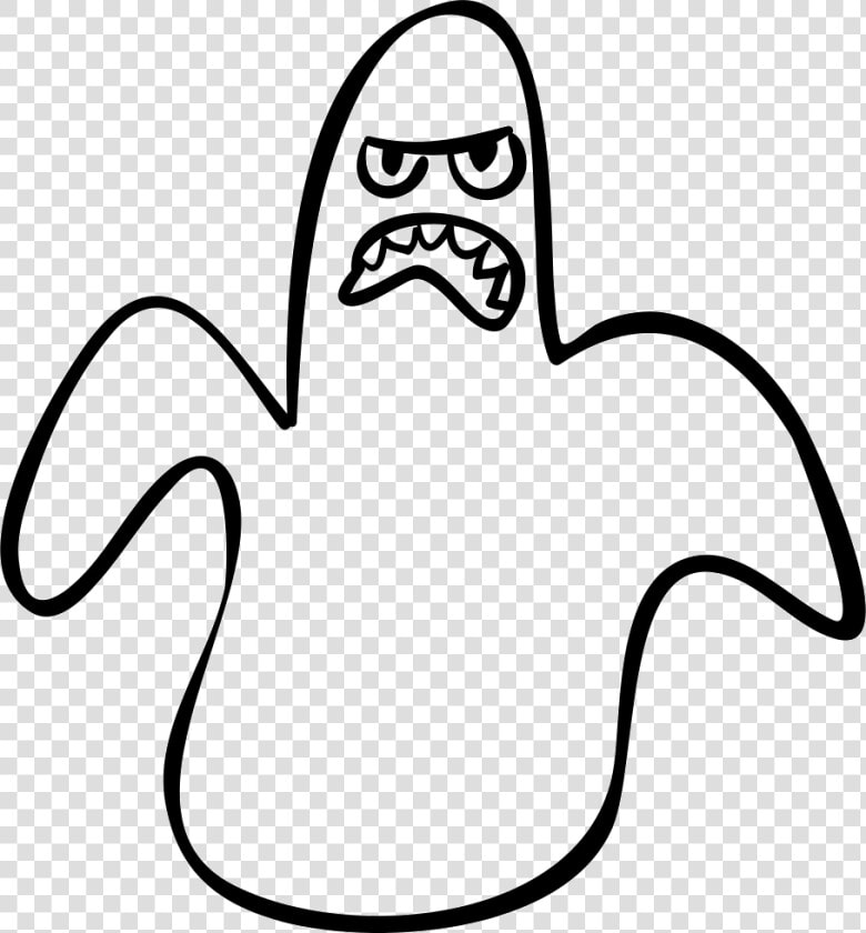 Halloween Ghost Outline Scary Shape   Ghost Outline  HD Png DownloadTransparent PNG