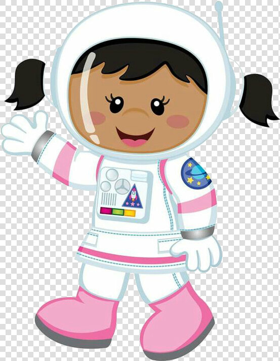 Transparent Cartoon Spaceship Png   Niña Astronauta Animada  Png DownloadTransparent PNG