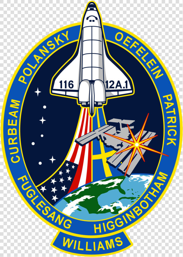 Nasa Symbol Printable   Sts 116 Space Mission  HD Png DownloadTransparent PNG