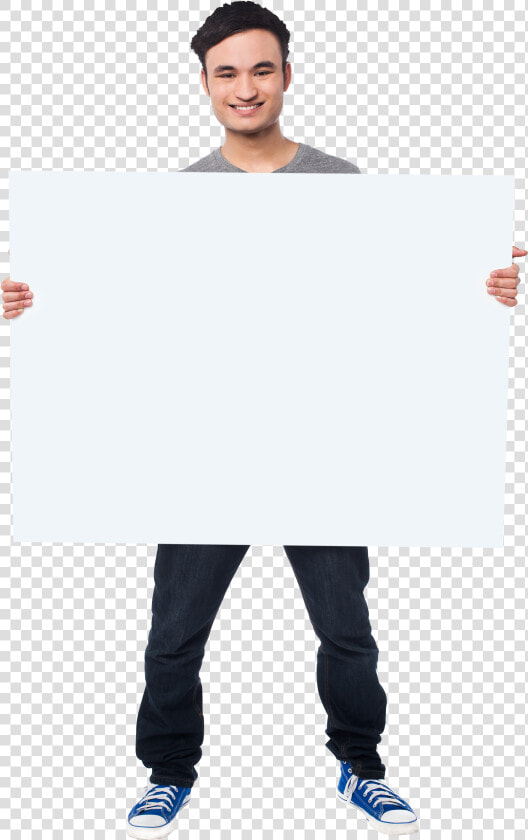 Men Holding Banner Png Photo   Man Holding Banner Png  Transparent PngTransparent PNG