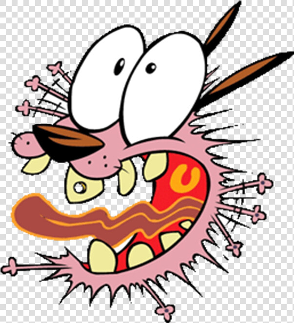 Courage The Cowardly Dog Getting Scared  HD Png DownloadTransparent PNG