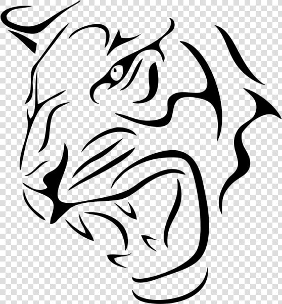 Tiger Head Decal   Tiger And Lion Stickers  HD Png DownloadTransparent PNG