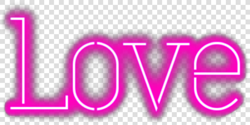  love  lovely  neon  neonlights  neoneffect  pink  picsart   Graphic Design  HD Png DownloadTransparent PNG