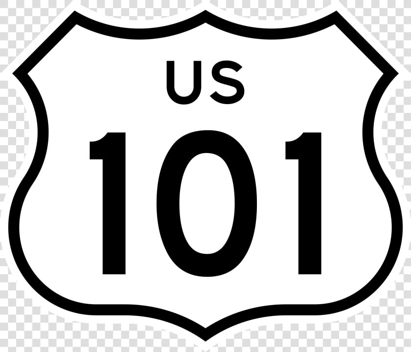 Roadsign Vector Highway United States   U s  Route 101 In California  HD Png DownloadTransparent PNG