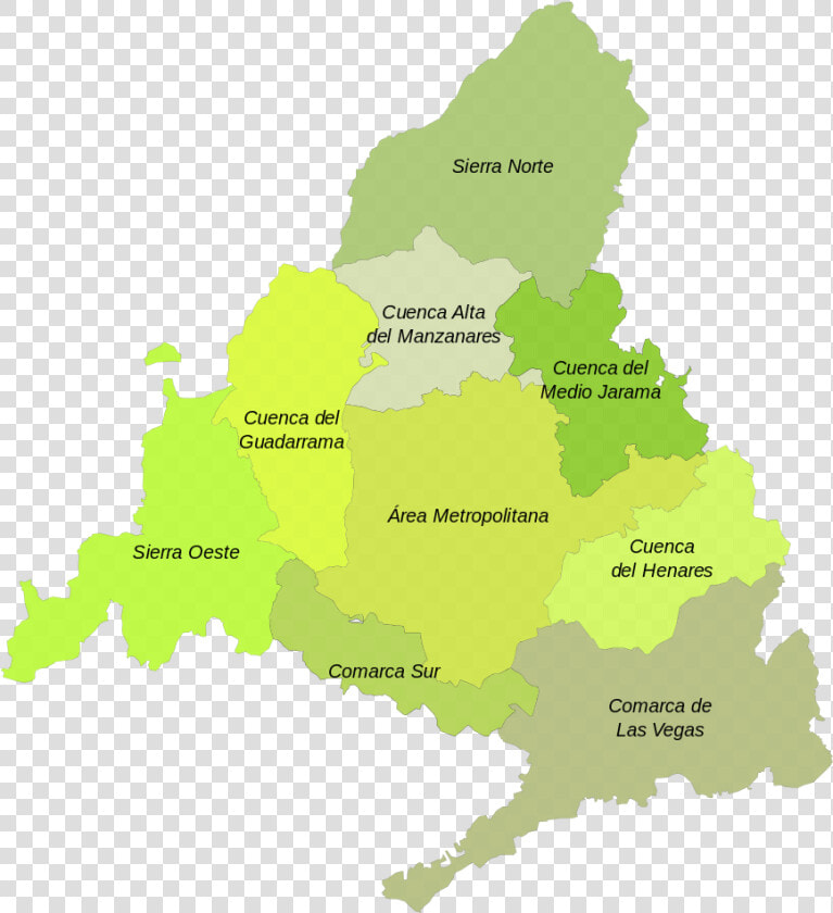 Provincias De Madrid Mapa  HD Png DownloadTransparent PNG