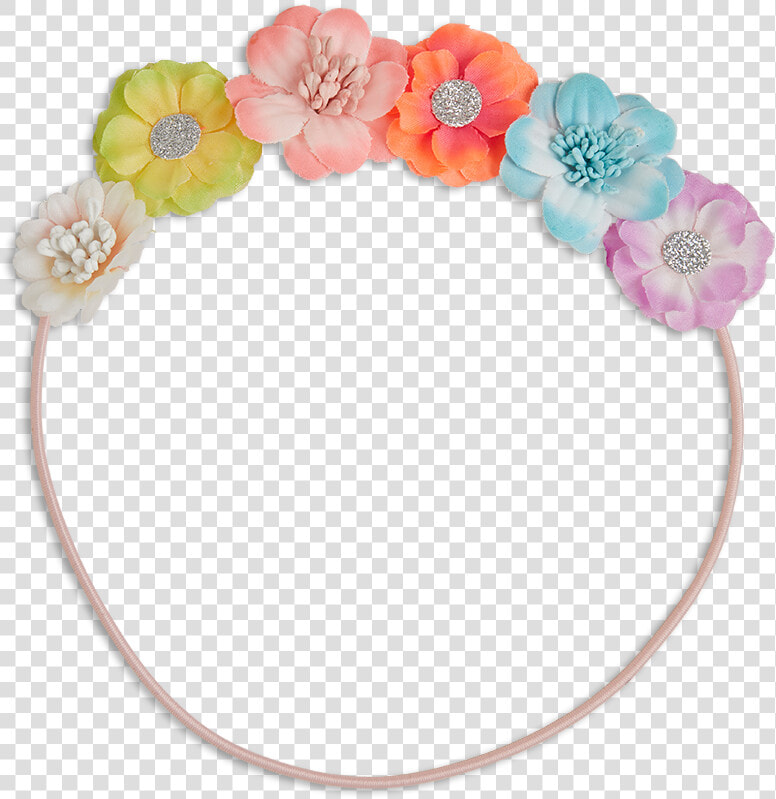 Flower Hair Band Coral   Hair Band Floral Png  Transparent PngTransparent PNG