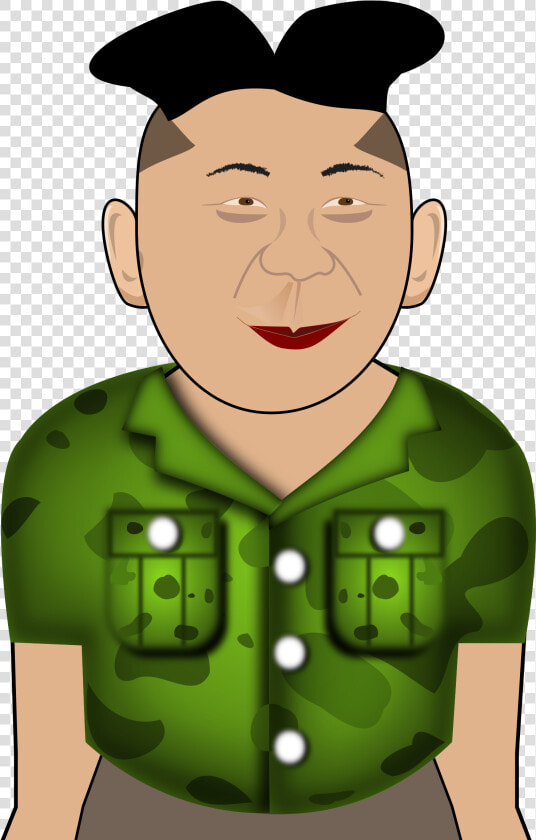 Clip Art In A Green Shirt   Kim Jong Un Pdf  HD Png DownloadTransparent PNG