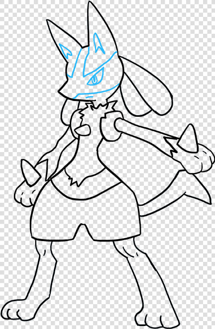 How To Draw Lucario   Draw Lucario  HD Png DownloadTransparent PNG