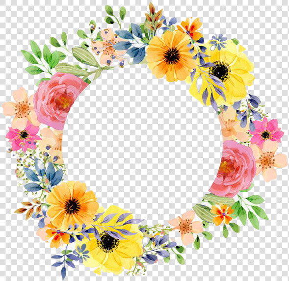 Vintage Round Floral Frame Png Transparent Image   Flower Png Vector Frame  Png DownloadTransparent PNG