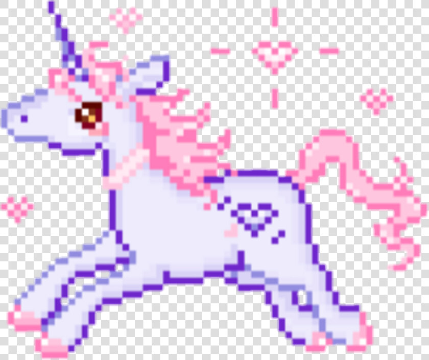 Pixel Pixelart Kawaii Tambler Tamblr Unicorn Love Heart   Pixel Art Kawaii Png  Transparent PngTransparent PNG