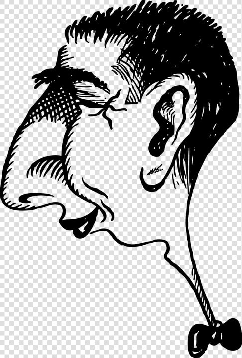 Man  Large  Nose  Caricature  Portrait  Profile  Face   Exaggeration In Drawing  HD Png DownloadTransparent PNG