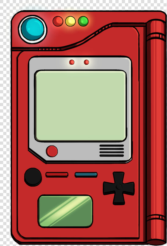 Gameboy Drawing Electronics   Inside Of A Pokedex  HD Png DownloadTransparent PNG