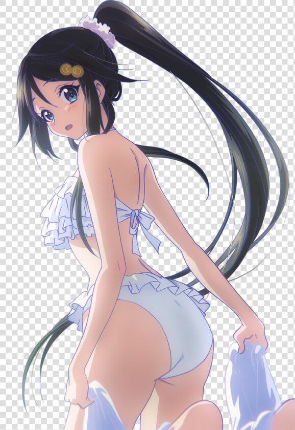  anime  girl  bikini  beach  cute  blue   Musaigen No Phantom World Reina Hot  HD Png DownloadTransparent PNG