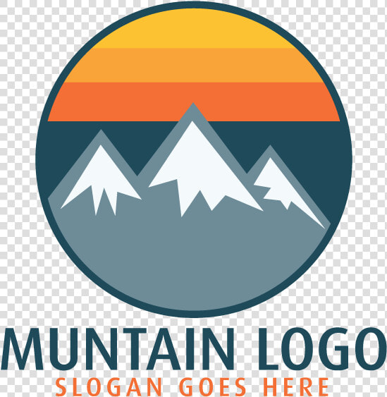 Mountain Logo Design   Circle Mountain Logo Png  Transparent PngTransparent PNG