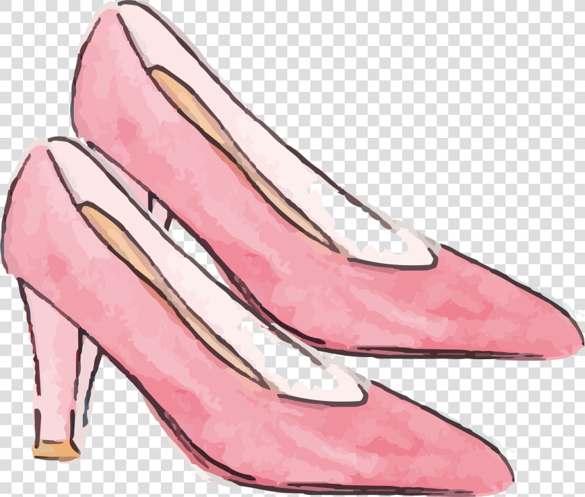 Heels Clipart Woman Sandal   Png Transparent Pink Heel Art  Png DownloadTransparent PNG