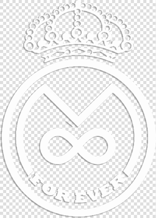 Real Madrid Crest Png  real Madrid For Ever White Logo   Real Madrid  Transparent PngTransparent PNG