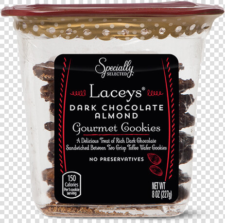 Aldi Laceys Dark Chocolate Almond Cookies   Dark Chocolate Almond Lacey Cookies  HD Png DownloadTransparent PNG