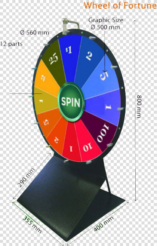 Medium Wheel Of Fortune 500mm Dia   Wheel Of Fortune Designs  HD Png DownloadTransparent PNG