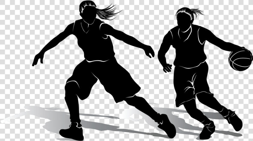 Girl Basketball Player Silhouette Png   Basketball Woman Silhouette  Transparent PngTransparent PNG