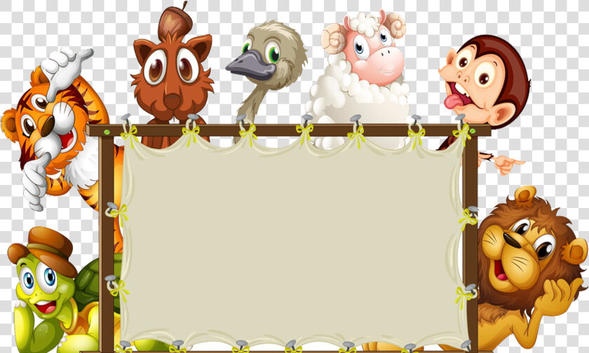 Cartoon Border Clipart   Transparent Cartoons   Animal Borders And Frames  HD Png DownloadTransparent PNG