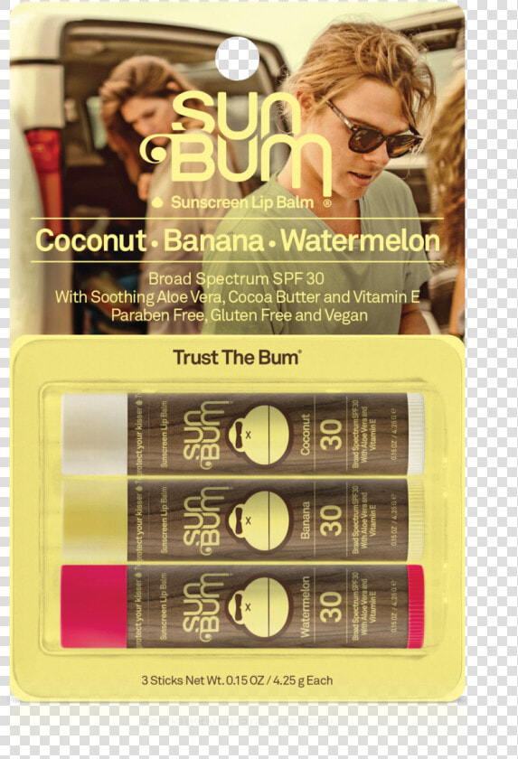 Sun Bum Lip Balm Pack  HD Png DownloadTransparent PNG