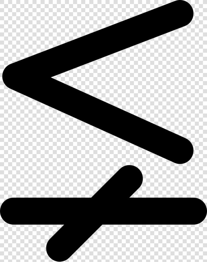 Less Than And Single Line Not Equal To Mathematical   Less Than But Not Equal To Symbol  HD Png DownloadTransparent PNG