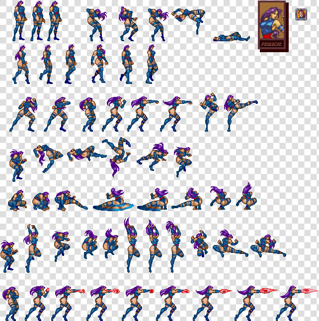 X Men Mutant Apocalypse Psylocke Sprites By Psylockeboner d8mhsyk   Psylocke Sprites  HD Png DownloadTransparent PNG