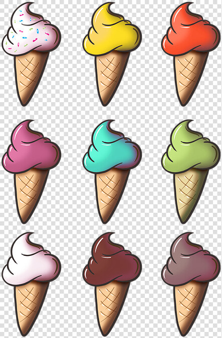 Ice Cream  Cone  Ice Cream Cone  Vanilla  Chocolate   7 Ice Cream Png  Transparent PngTransparent PNG