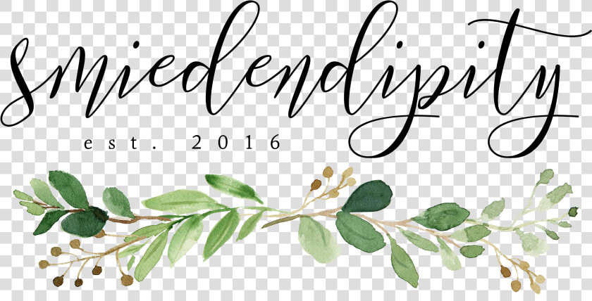 Smiedendipity   Watercolor Greenery Wedding Invitations  HD Png DownloadTransparent PNG