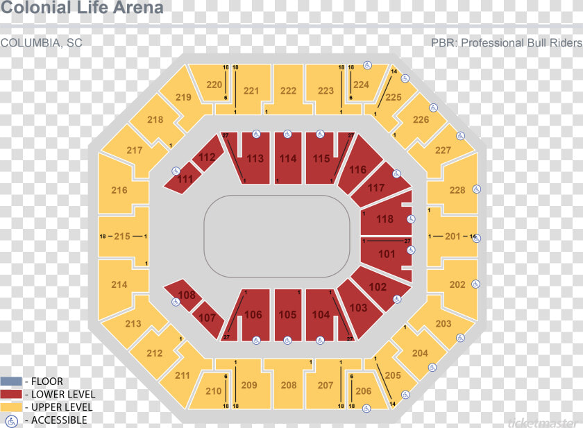 Colonial Life Arena Detailed Seating   Png Download   Circle  Transparent PngTransparent PNG