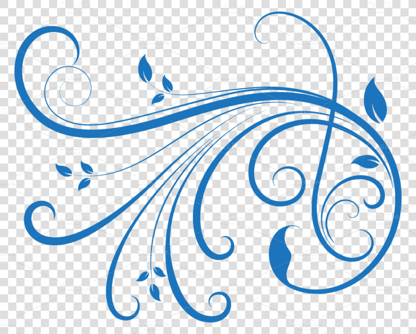 Swirl Png Download   Transparent Swirl Design Blue  Png DownloadTransparent PNG