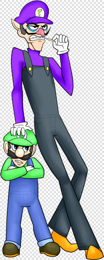 Waluigi And Luigi Art   Luigi And Waluigi Art  HD Png DownloadTransparent PNG