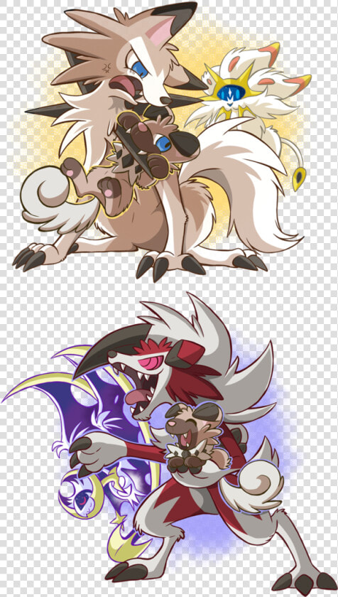 673 Kb Png   Lycanroc Midday And Midnight  Transparent PngTransparent PNG